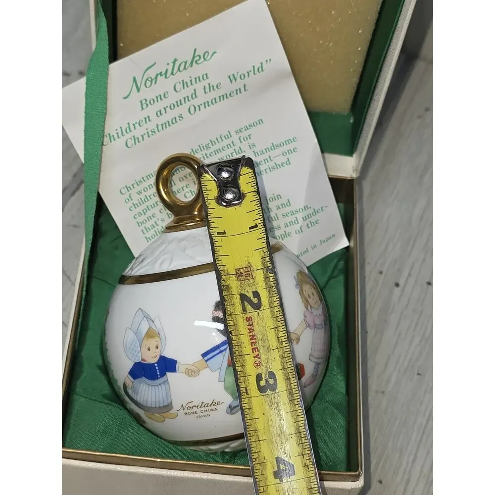Vintage Noritake Christmas Ornament Children Around The World NIB Holiday